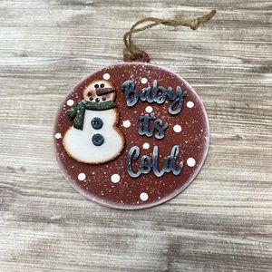 Hand Crafted Snowmen Ornament